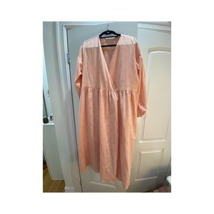 samsøe & samsøe pink oversized wrap dress L XL XXL